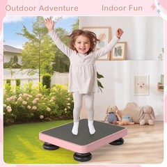 24” x 20” Kids Rebounder Bouncing Board w/ Elastic Rope, Non-Slip Base & Feet