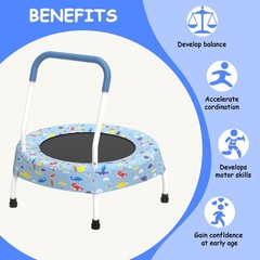 28inch Toddler Trampoline for Kids with Handle, Baby Gifts for Boys and Girls