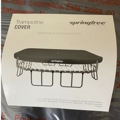 Springfree Trampoline Cover S155 Jumbo Square Black All Weather Protection New