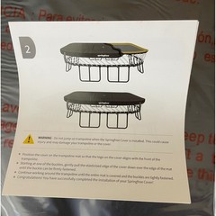 Springfree Trampoline Cover S155 Jumbo Square Black All Weather Protection New