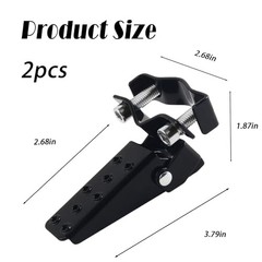2PCS Foldable Motorcycle Foot Pegs,2026 Upgraded Clamp-On Motorcycle Foot
