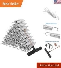 40 Pack Trampoline Springs 5.5” Heavy Duty Galvanized Steel Replacement Tramp…
