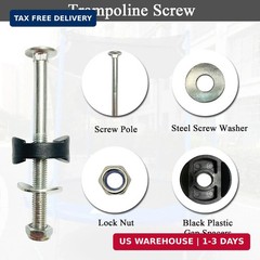 12 PCS Long Trampoline Screws 3.15 Inch, Anti-Loose Trampoline Bolts and Nuts, T