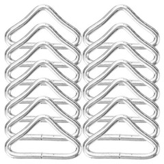 72 Pcs Metal Triangle Buckle Jumping Bed Replacement Trampoline Parts