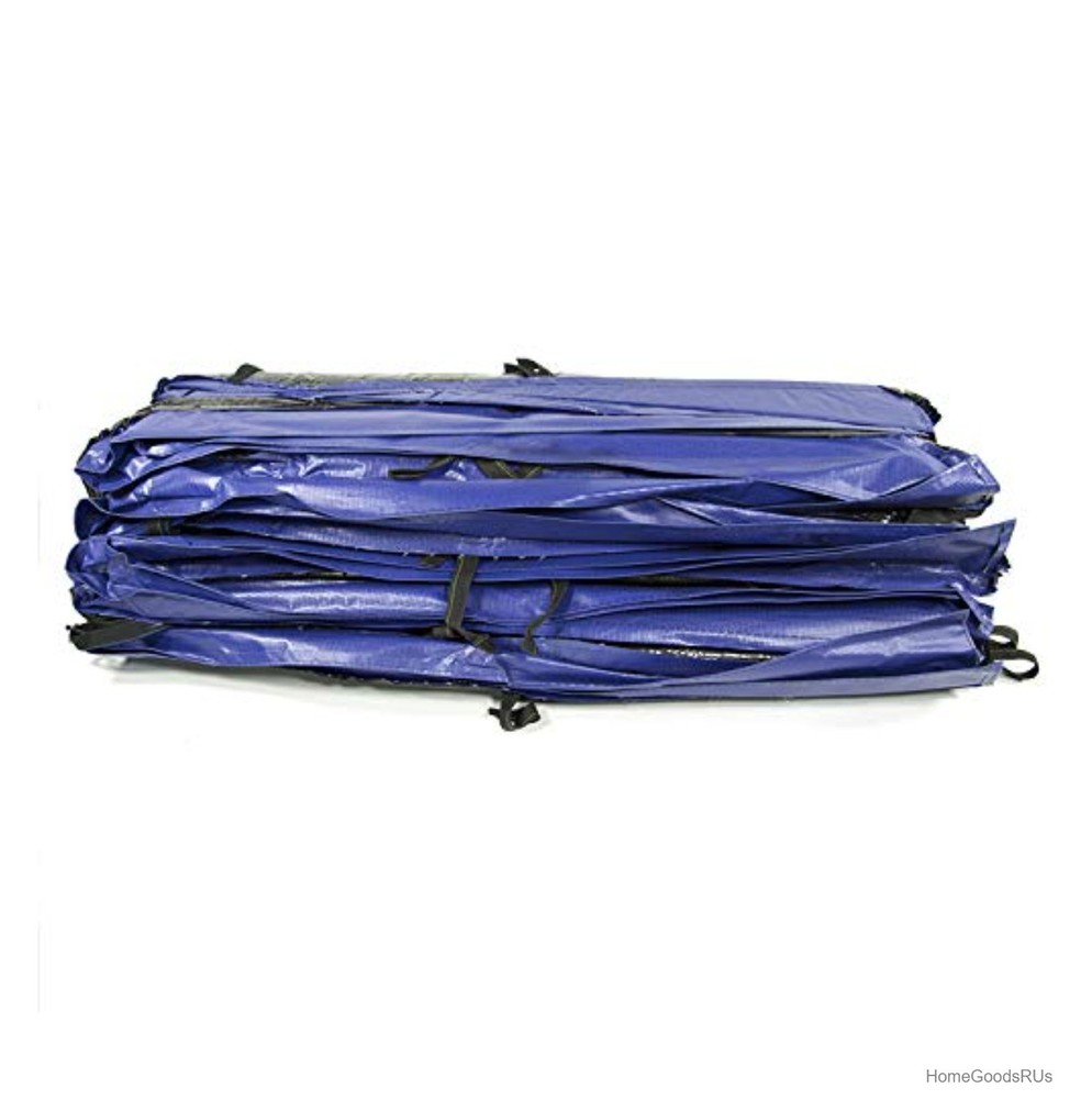 Trampoline Spring Pad 15 x 9 FT Rectangle Foam Cover UV Resistant Blue