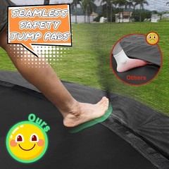 Outdoor Heavy Duty Recreational Trampoline With Enclosure Net For Kids & Adults
