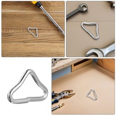 80 Pcs Triangle Ring Buckle Trampoline Hardware Rings Replacement Buckles