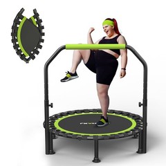 ZCMHAXJ Foldable Mini Trampoline, 40″/48″ Rebounder Trampoline 450lbs Capacity