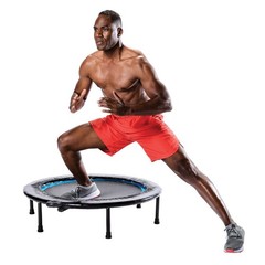 Circuit Trainer Trampoline with Steel Frame, Monitor and Adjustable Incline