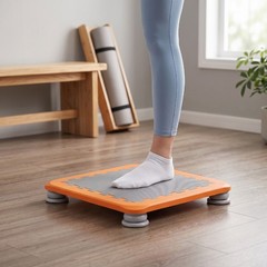 Orange Mini Trampoline For Kids Sensory Trampoline Bouncing Board With Non NPWD