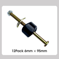 12-Piece Trampoline Screw and Bolt Set with Enclosure Pole Spacers