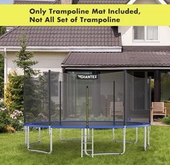 Costway Replacement Trampoline Mat Fit 14ft Frame w/80 V-Hooks Using 5.5″ Spring