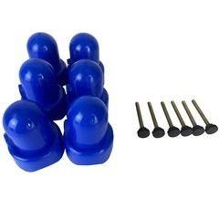Large Trampoline Enclosure Pole Caps with Screwin Bolts, Only Fit for Pole 1….