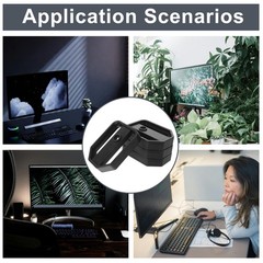 20Pcs Reusable Removable Computer Case Bracket for Mini Pc Stable Support Black