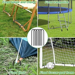 12 Pack Trampoline Stakes, Trampoline Accessories, 12 Inch Ground Stakes Heav…