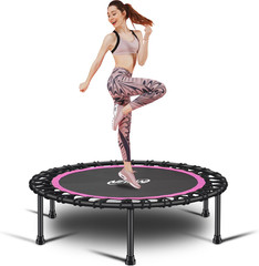 Newan 40″-48″ Silent Mini Trampoline Fitness Trampoline Bungee Rebounder Jumping