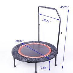 40 Inch Mini Exercise Trampoline For Adults Or Kids Indoor Fitness Rebounder Tra
