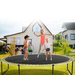 VEVOR Replacement Trampoline Mat Fits 15ft Frame 96 V-Rings 6.5″ Spring Length