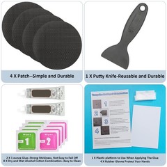 ifeolo Hareyou Trampoline Patch Repair Kit 4 inch Circle On Patches | Repair …