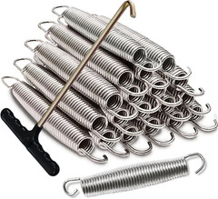 USA 20-Pack Trampoline Springs, Premium Galvanized Stainless Steel Replacement S