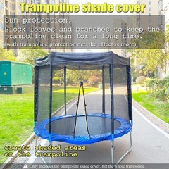 Trampoline Shade Cover Sun Roof for 8ft 10ft 12ft 14ft Round Straight Pole