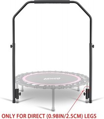Rebounder Handle Bar Accessory for 40″ round Fitness Trampolines, Cushy Foam Han