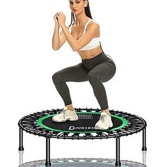 450 lbs Mini Trampoline for Adults, Indoor Small Rebounder Exercise 450F-Green
