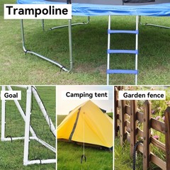 Trampoline Ground Anchors 24-Inch Heavy Duty U Rebar Stakes for Trampoline, D…
