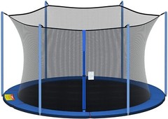 Trampoline Replacement Safety Enclosure Net Round Frame Trampolines W/4 6 8 Pole