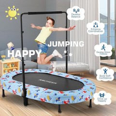 Double Ancheer Kids Trampoline Built for Energetic Jumping Indoors & Outdoors🦘