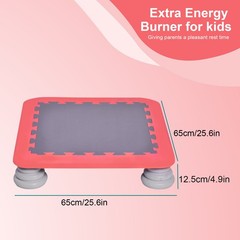 Kids Trampoline 25″Rebound Mini Bouncing Bed For Toddlers Sensory Training Toy