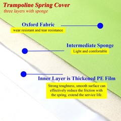 Mini Trampoline Spring Cover 36 38 40 45 60Inch Small Trampoline Pad Replacement