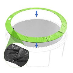 12′ 14′ 15′ Round Trampoline Safety Pad Replacement Frame Spring Green Cover