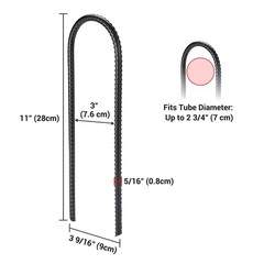 Trampoline Stakes Ground Anchors 11″ U Shaped for Outdoor Camping Tent 8 Pack