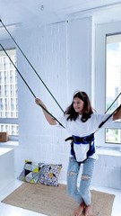 Inclusive Movement bungee straps for kids with CP. Soft bungees for kids