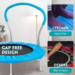 36 Inch Kids Trampoline With Handle Indoor Mini for Toddler Small Rebounder NEW