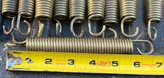 (10) 6.5 inch 6 1/2” Trampoline Spring Heavy Galvanized Steel Replacement Used