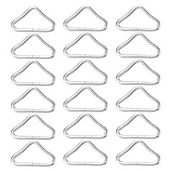 72 Pcs Metal Triangle Buckle Jumping Bed Replacement Trampoline Parts