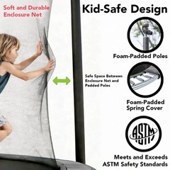 Sportspower BouncePro 15ft Multiplay Trampoline Meets ASTM Safety Standards, Hea