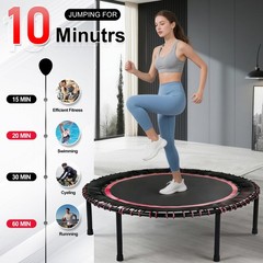 40″ Mini Fitness Exercise Rebounder Trampoline for Adult Indoor/Garden Workout