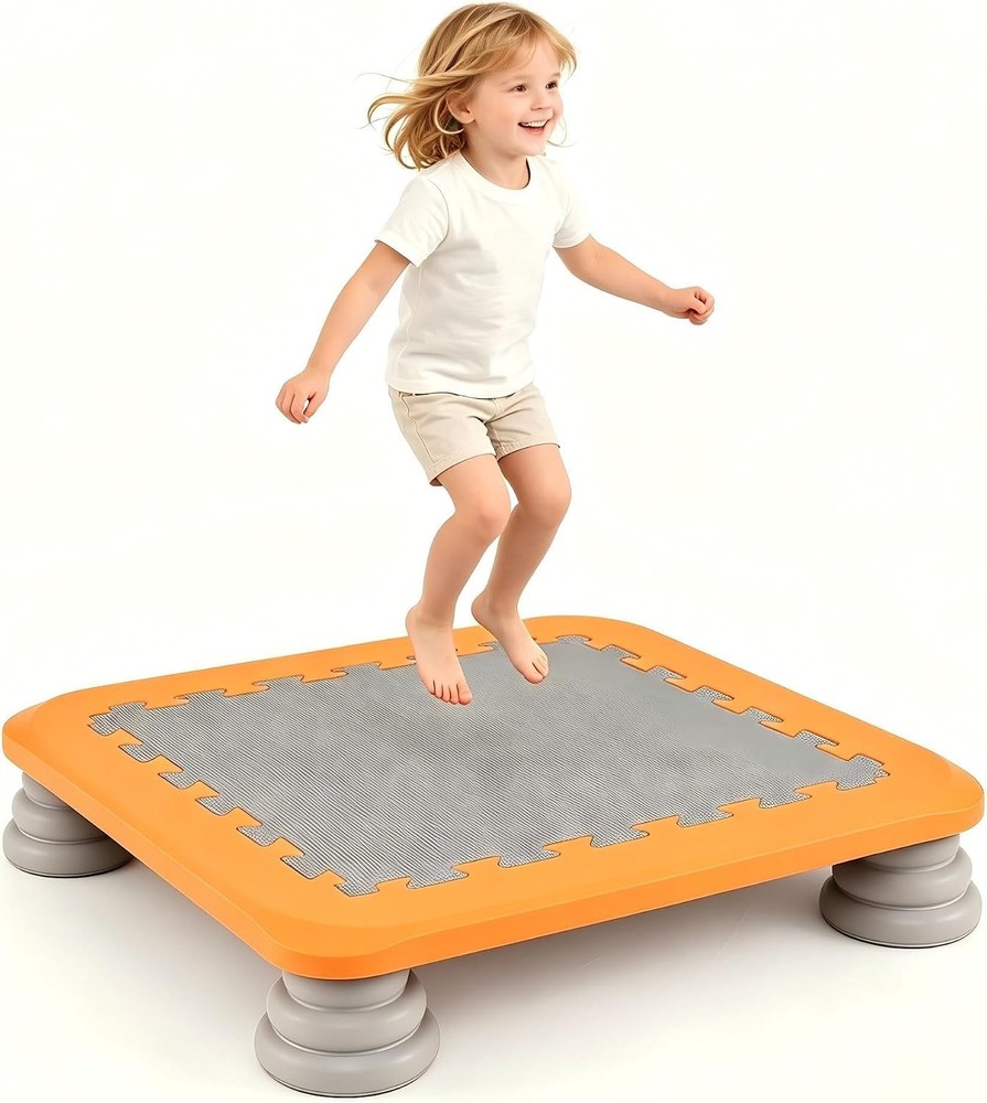 Mini Trampoline 220 LBS Bounce Board W/ Non-Slip Base 25Inch Heavy Duty Sensory
