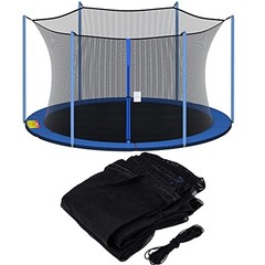 Trampoline Net Replacement, 12ft 13ft 14ft 15ft Round Frame 14 feet – 6 Poles