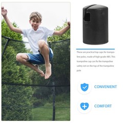 6 Pcs Trampoline Leg Cap Tube Caps Replacement Pad Accessories Kit