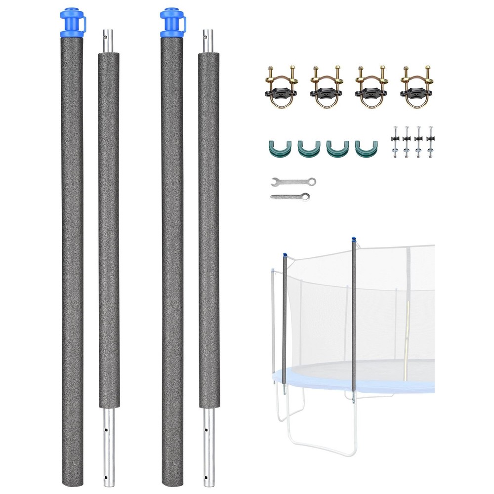 Yescom Universal Trampoline Replacement Enclosure Poles Accessories 2 Packs