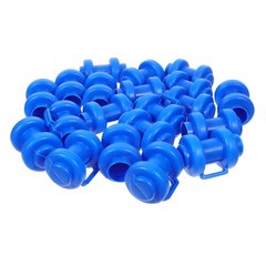 25Pcs Reusable Blue Plastic Trampoline Pole Caps for Enclosure Replacement