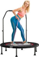 40″ Mini Flodable Spring Rebounder Trampoline Adults Small Exercise Trampoline