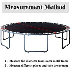 12FT /14FT /15FT Trampoline Replacement Safety Net for Round 12FT – 6 Poles