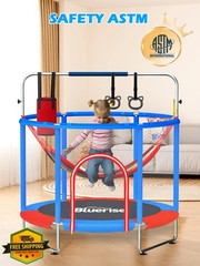 BLUERISE 5FT Blue/Red Trampoline 6-in-1 Safety Net
