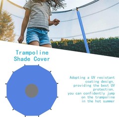 Trampoline Sun Shade Cover 6FT 8FT 10FT 12FT 14FT 16FT Trampoline Top Cover Wate