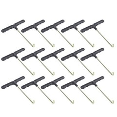 15 Pcs Spring Handle Hook Plastic Installation Tool Stainless Steel Puller